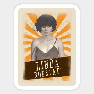 Vintage Aesthetic Linda Ronstadt 80s Sticker